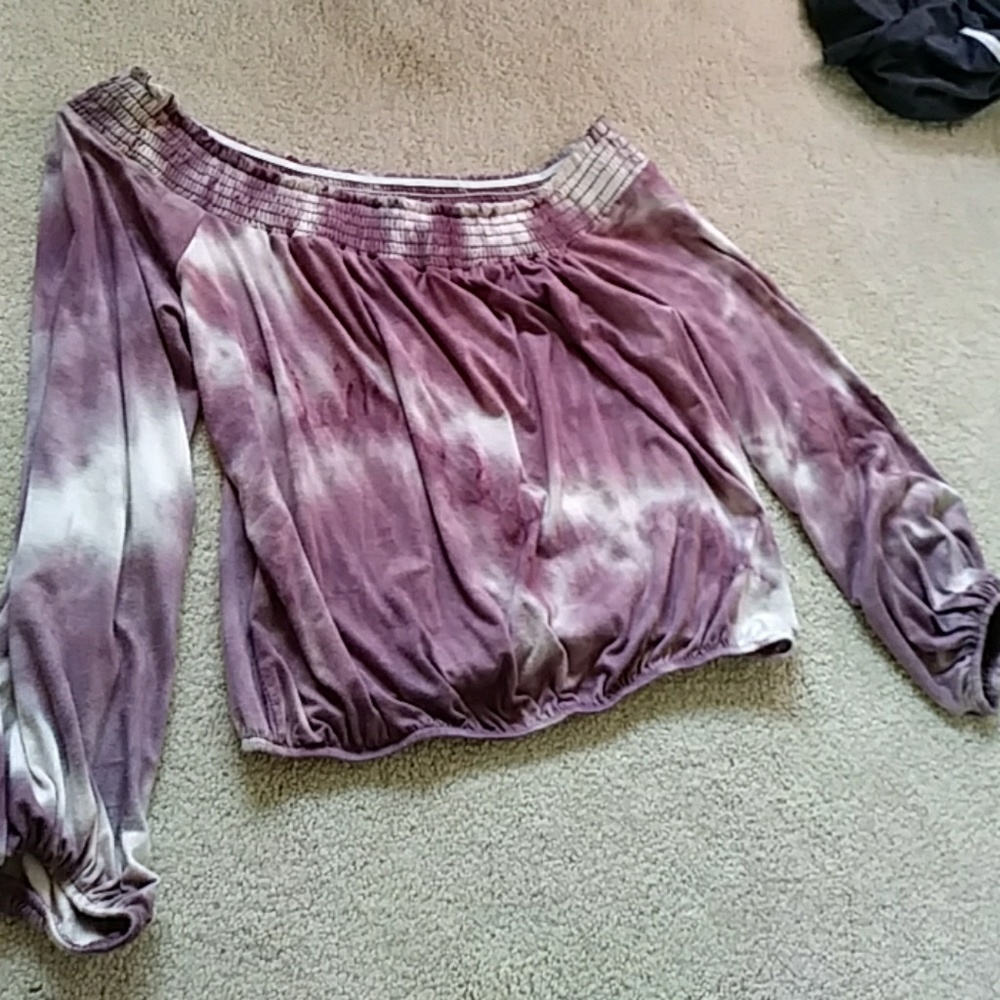 Hippie boho tie dye blouse